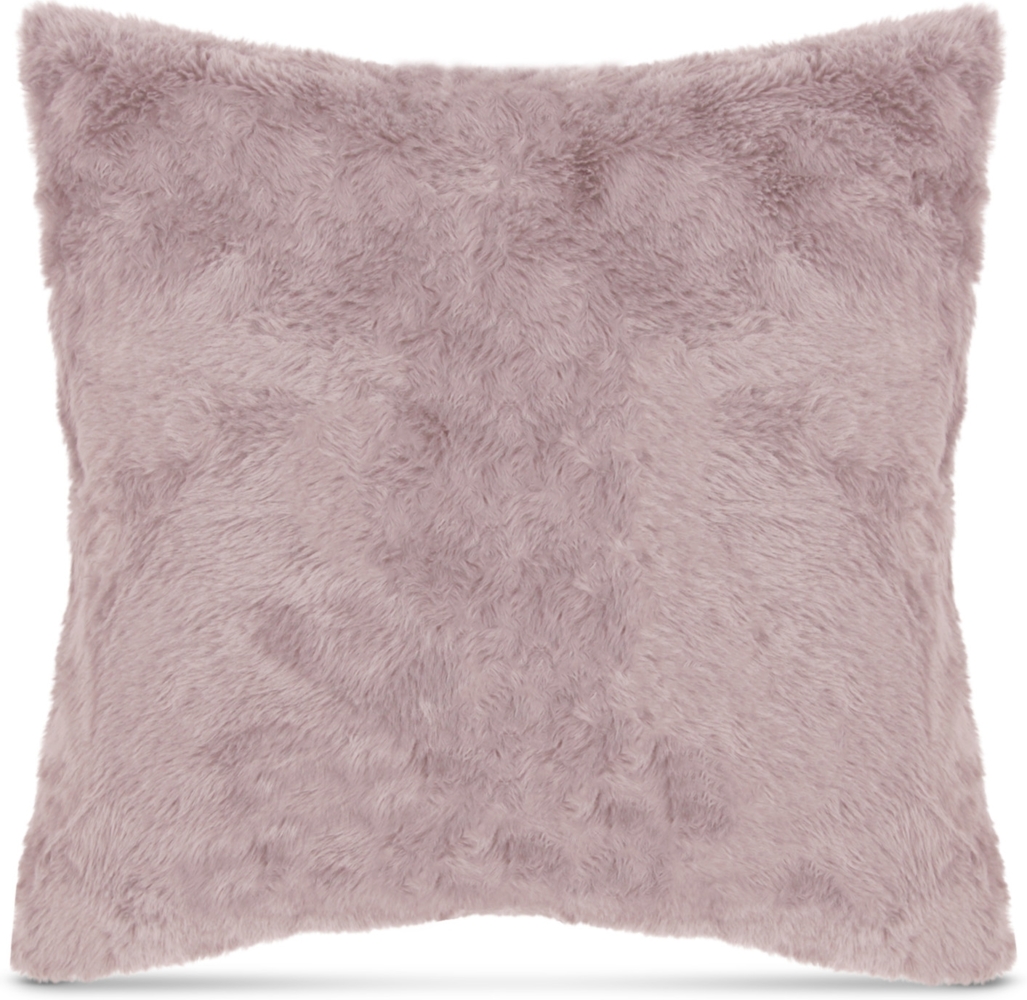 Kissenhülle "Faux Rabbit" 45x45cm Flieder 45x45 cm Bild 1