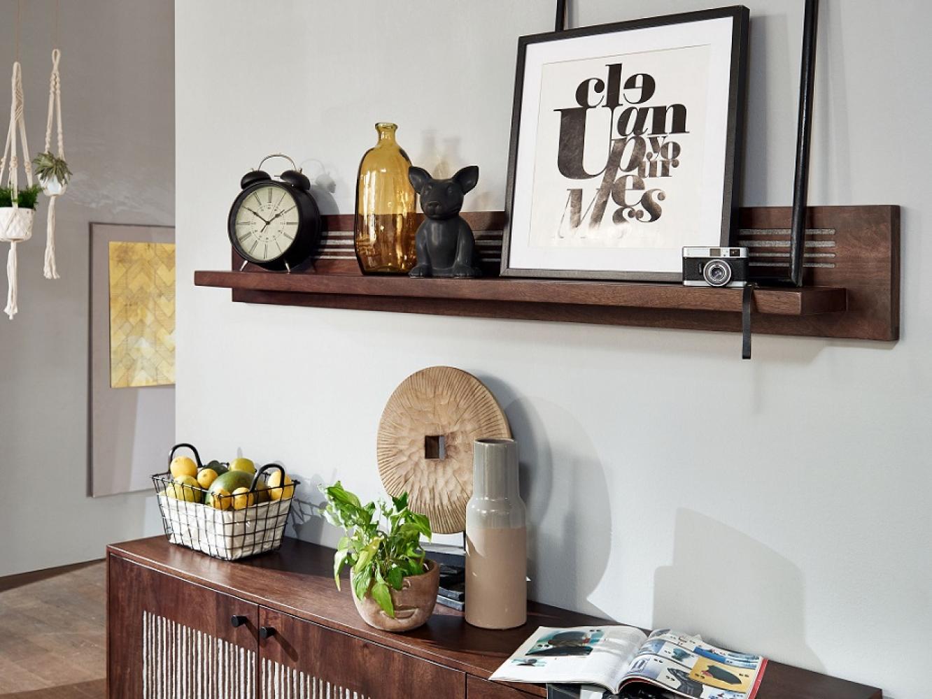 Wandboard 180cm 'Bologna' Mango massiv WZ-0564 Bild 1