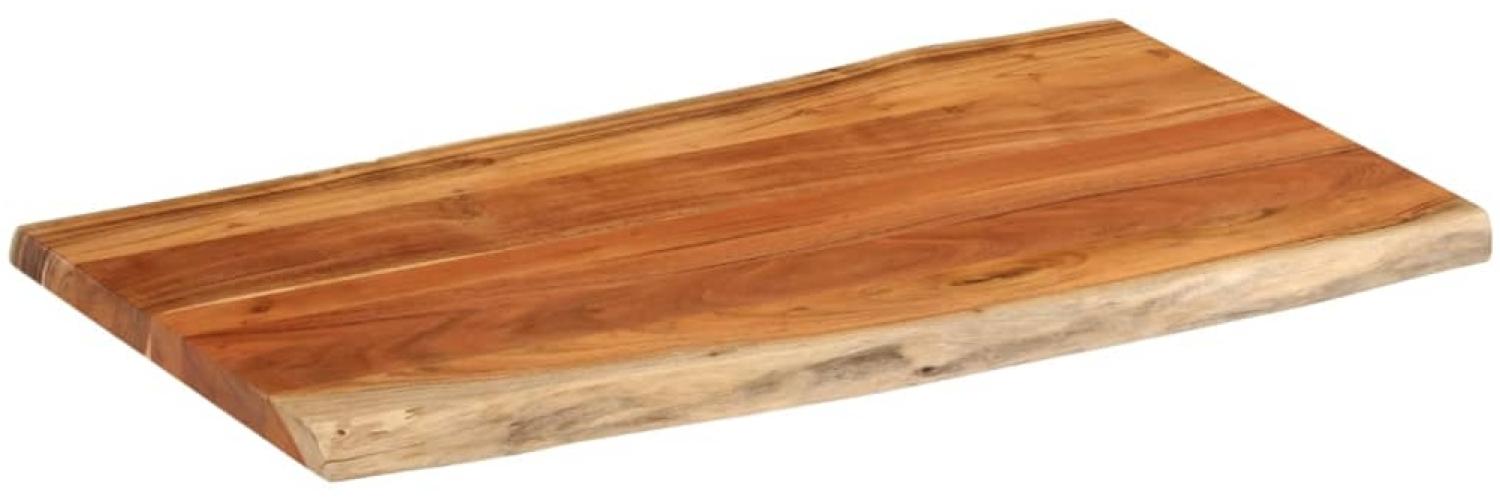 vidaXL Tischplatte 100x60x2,5cm Rechteckig Massivholz Akazie Baumkante 370622 Bild 1