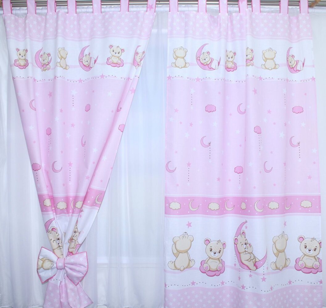 Primawela Vorhang Vorhänge mit Schlaufen Kinder Baby Gardinen Kinderzimmer Bild 1