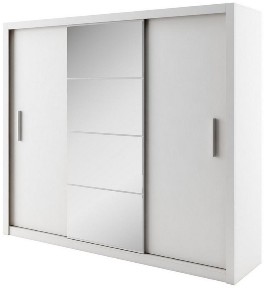 Compleo Kleiderschrank VENTI 01, mit Spiegel, 3-türig Schwebetürenschrank, Modern, 250 cm Bild 1