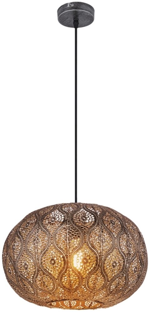 RGB LED Hängeleuchte, Kugel, App- und Sprachsteuerung, H 120 cm Bild 1