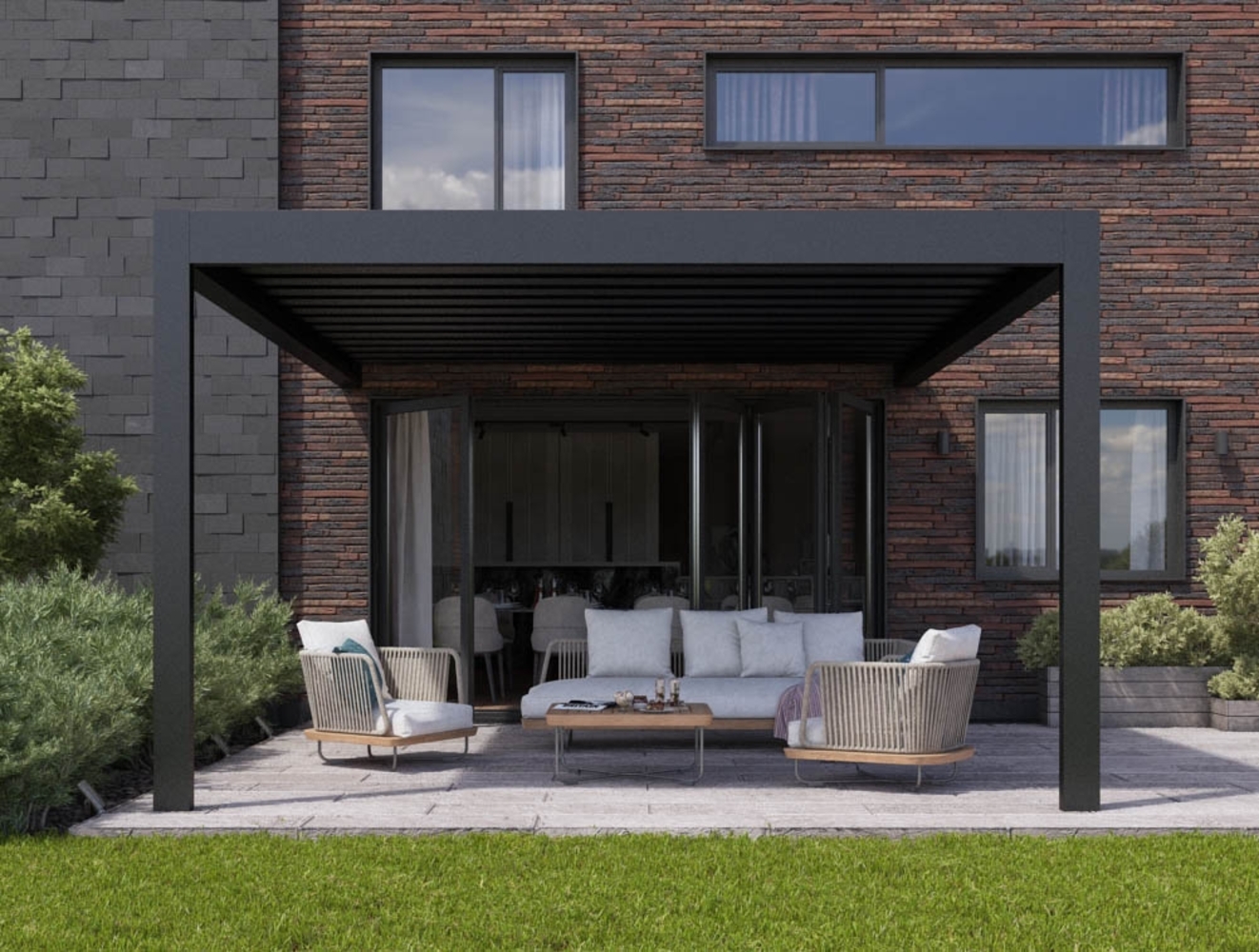 Lamellen Pergola AirCube 300x300 Bild 1