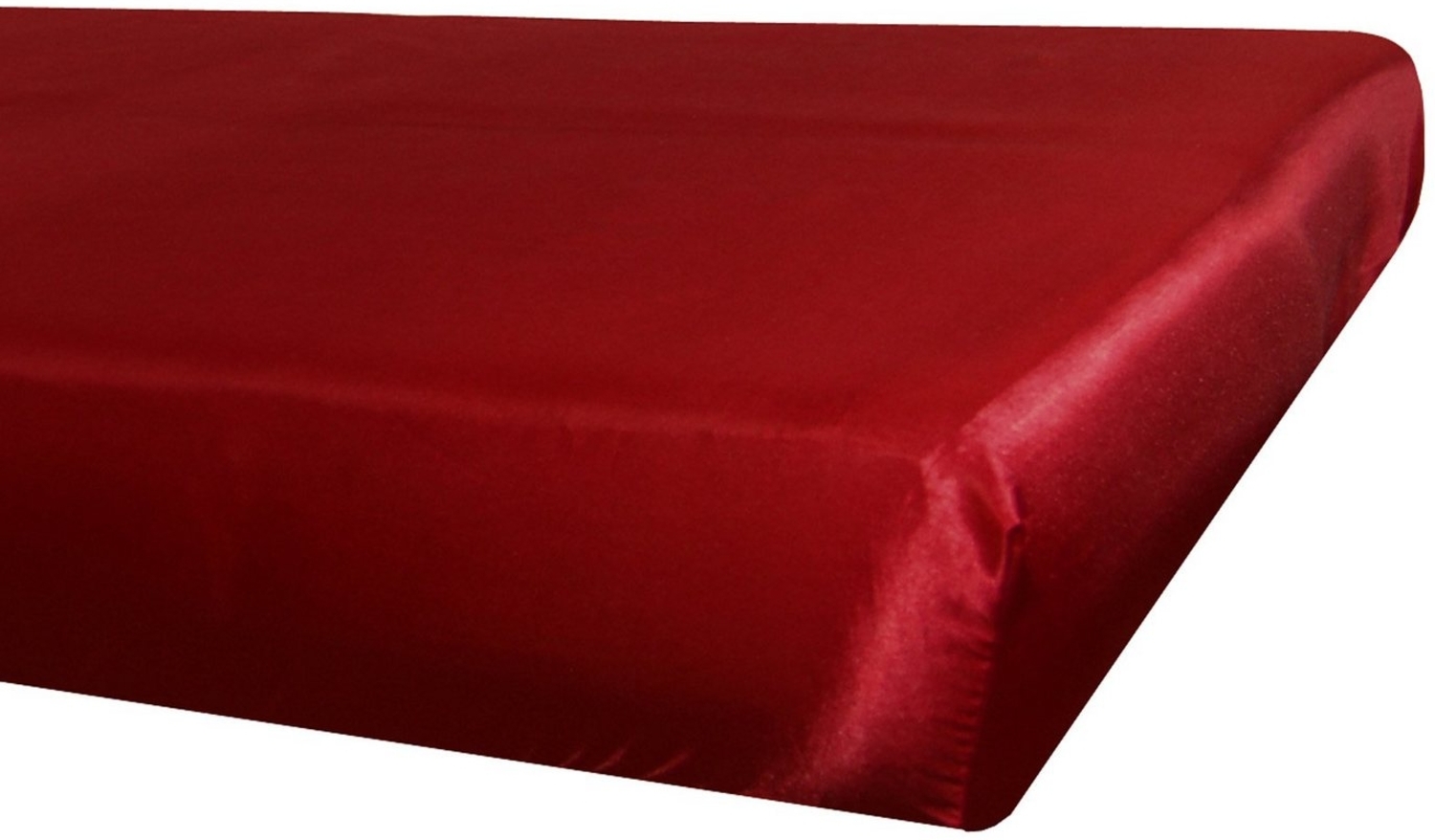 beties Spannbettlaken Glanz Satin, Satin, Gummizug: Rundum, (1 Stück), mit Rundumgummizug 100x200 cm anschmiegsam & edel karmin-rot Bild 1
