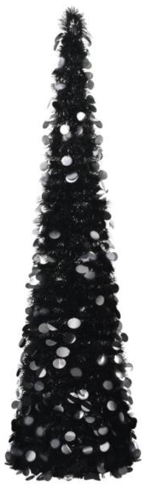 vidaXL Künstlicher Pop-Up-Weihnachtsbaum Schwarz 150 cm PET 320986 Bild 1