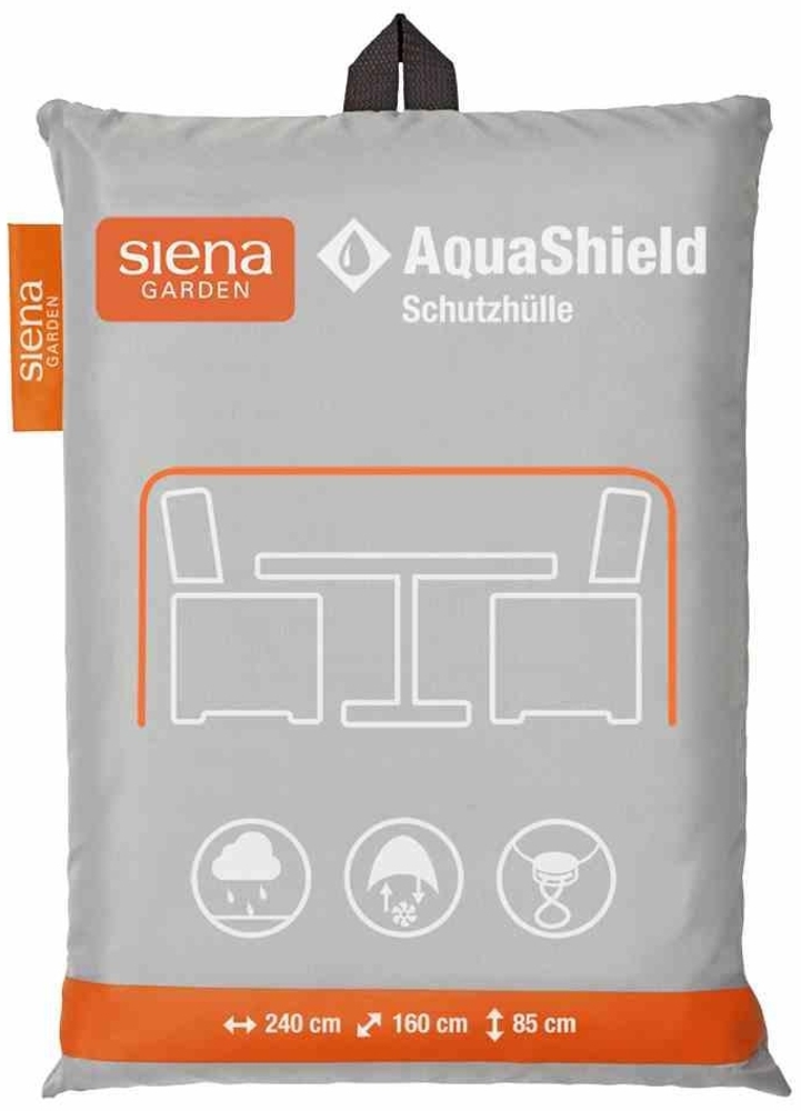 Siena Garden 'AquaShield' Sitzgruppenhülle, Polyester hellgrau, 240 x 160 x 85 cm Bild 1