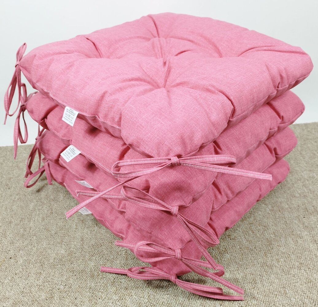Rattani Stuhlkissen 4x Stuhlkissen / Sitzkissen Klara Color rosa antico (alt rosa) Bild 1
