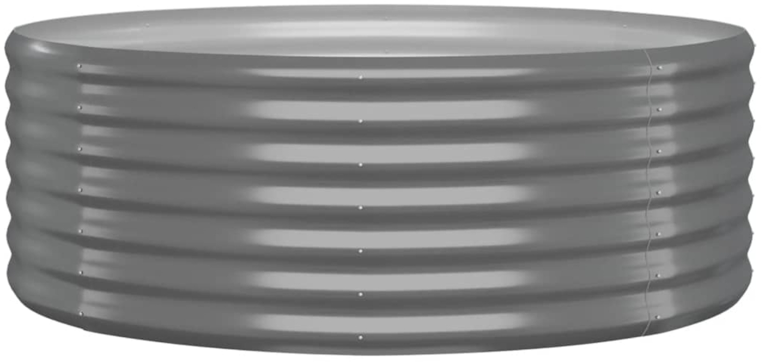 vidaXL Hochbeet Verzinkter Stahl 100x100x36 cm Grau 318984 Bild 1