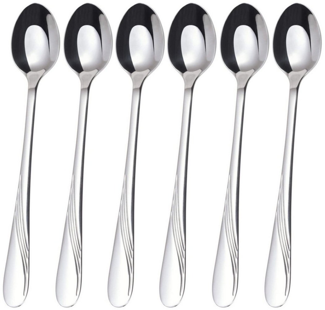 GRÄWE Longdrinklöffel (6 Stück), Longdrink-Löffel 6 Stück, Edelstahl Serie Stralsund Bild 1