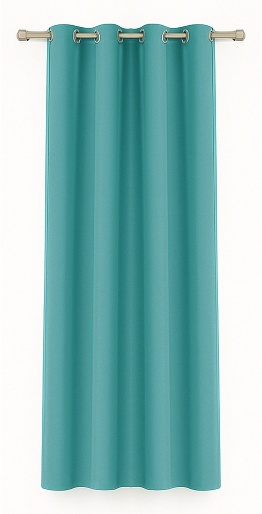 Bestlivings Blickdichte, Gardine mit Ösen, in vielen Größen und Farben 140x225 cm Türkis Bild 1
