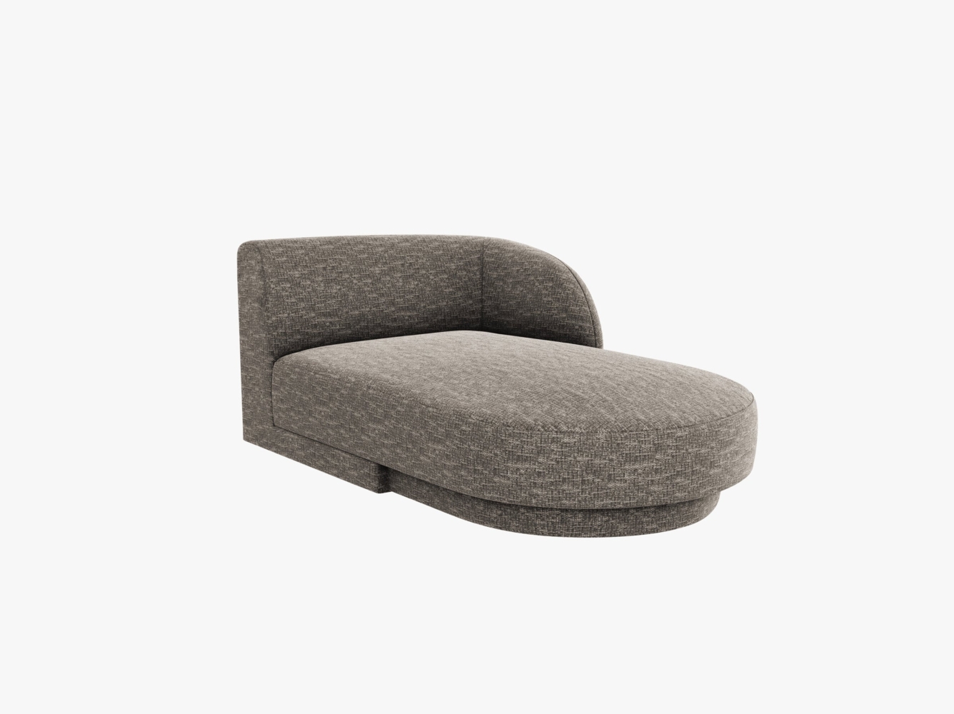 Micadoni Modul Miley 2-Sitzer Rechts Chenille Grau Bild 1