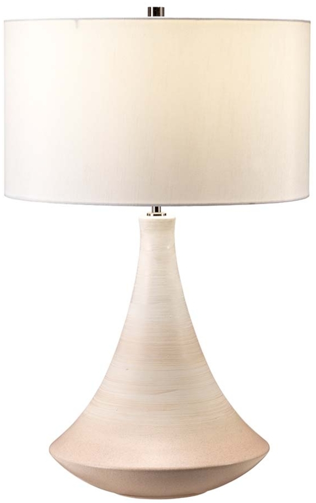 Tischleuchte, Keramik, Creme, H 68 cm Bild 1