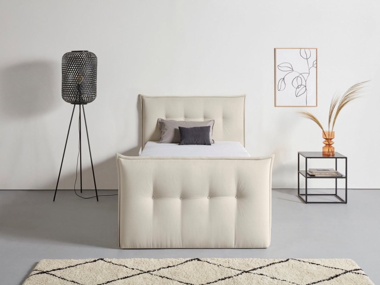 andas Boxbett Kederleicht, inklusive Fußteil, Bettkasten & Topper, in 4 Breiten und 2 Härtegraden Bild 1