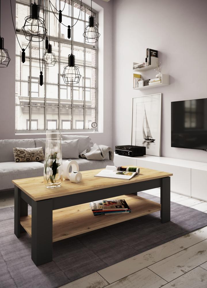 nonjoo Couchtisch "City 4" Wildeiche / Anthrazit Bild 1