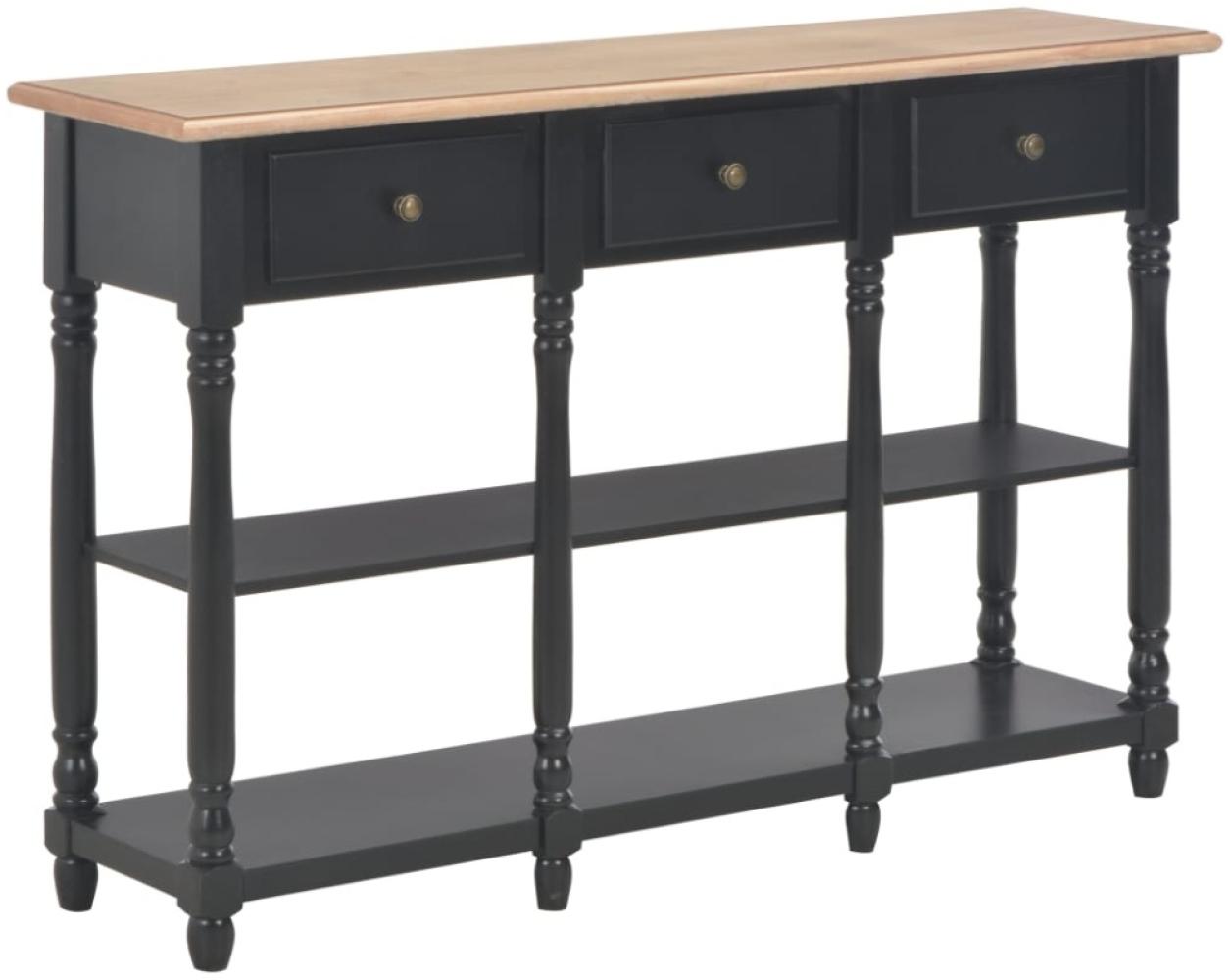 vidaXL Konsolentisch Schwarz 110x30x76 cm Holzwerkstoff 354327 Bild 1