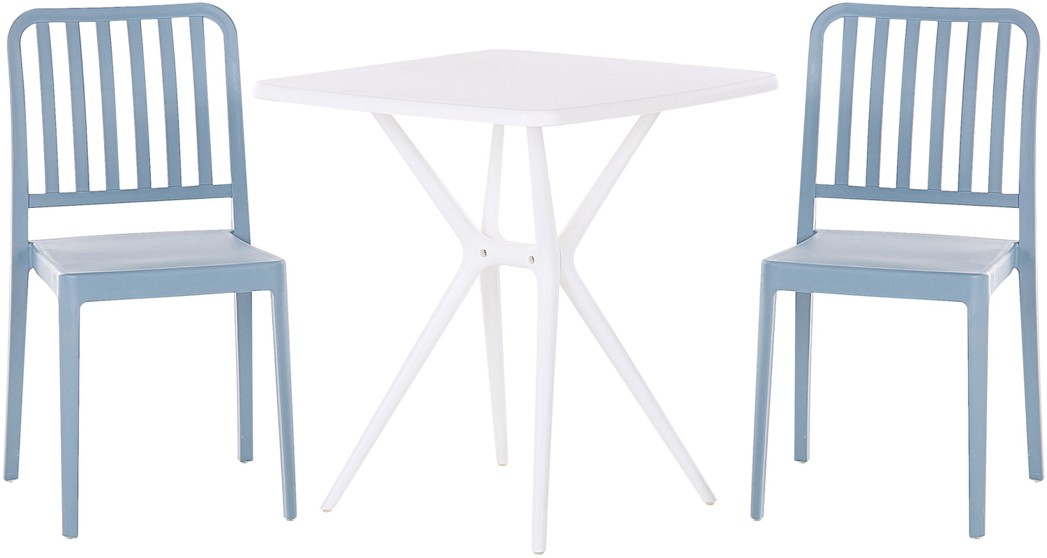 Bistro Set Kunststoff Blau SERSALE Bild 1