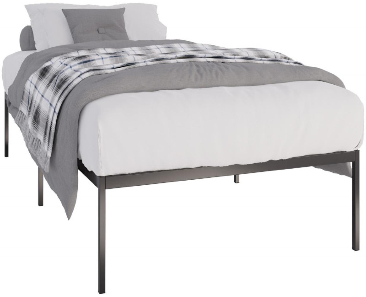 Metallbett Fargo 200x100x42 cm (Farbe: schwarz) Bild 1