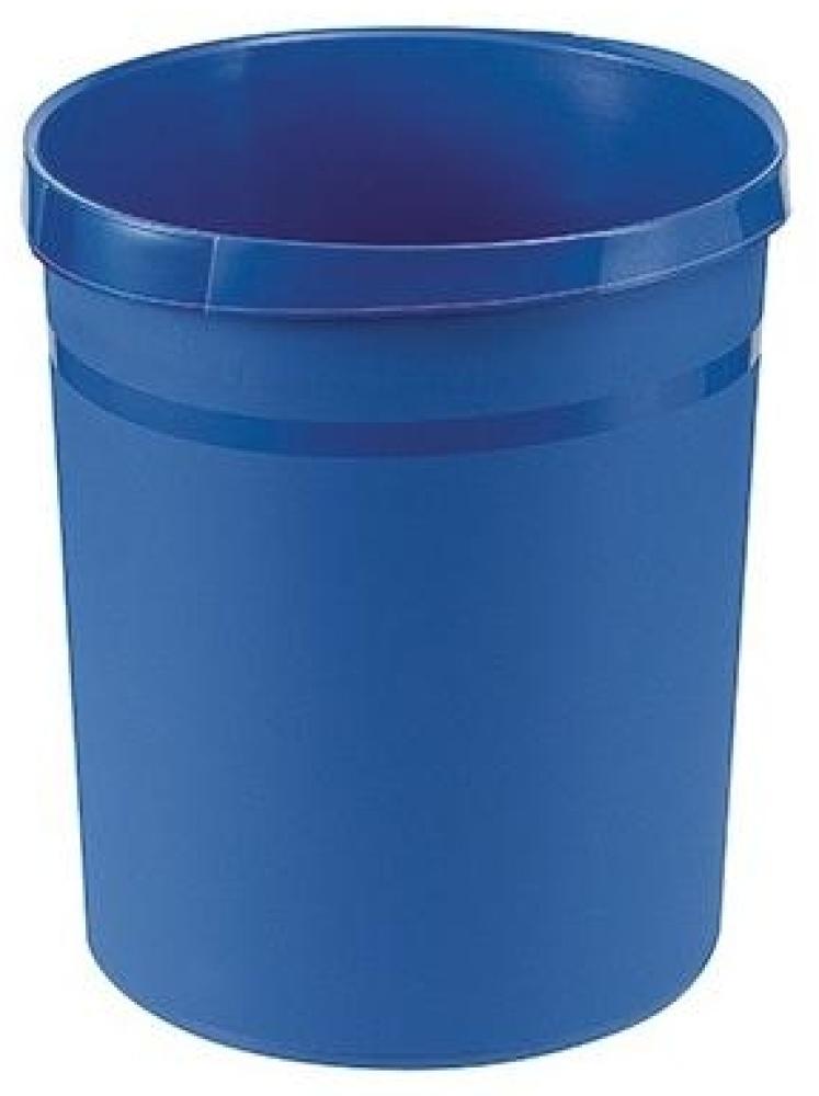 Han 'Grip' Papierkorb Grip, mit umlaufendem Griffrand und 2 Griffmulden, 18 Liter, Blau Bild 1