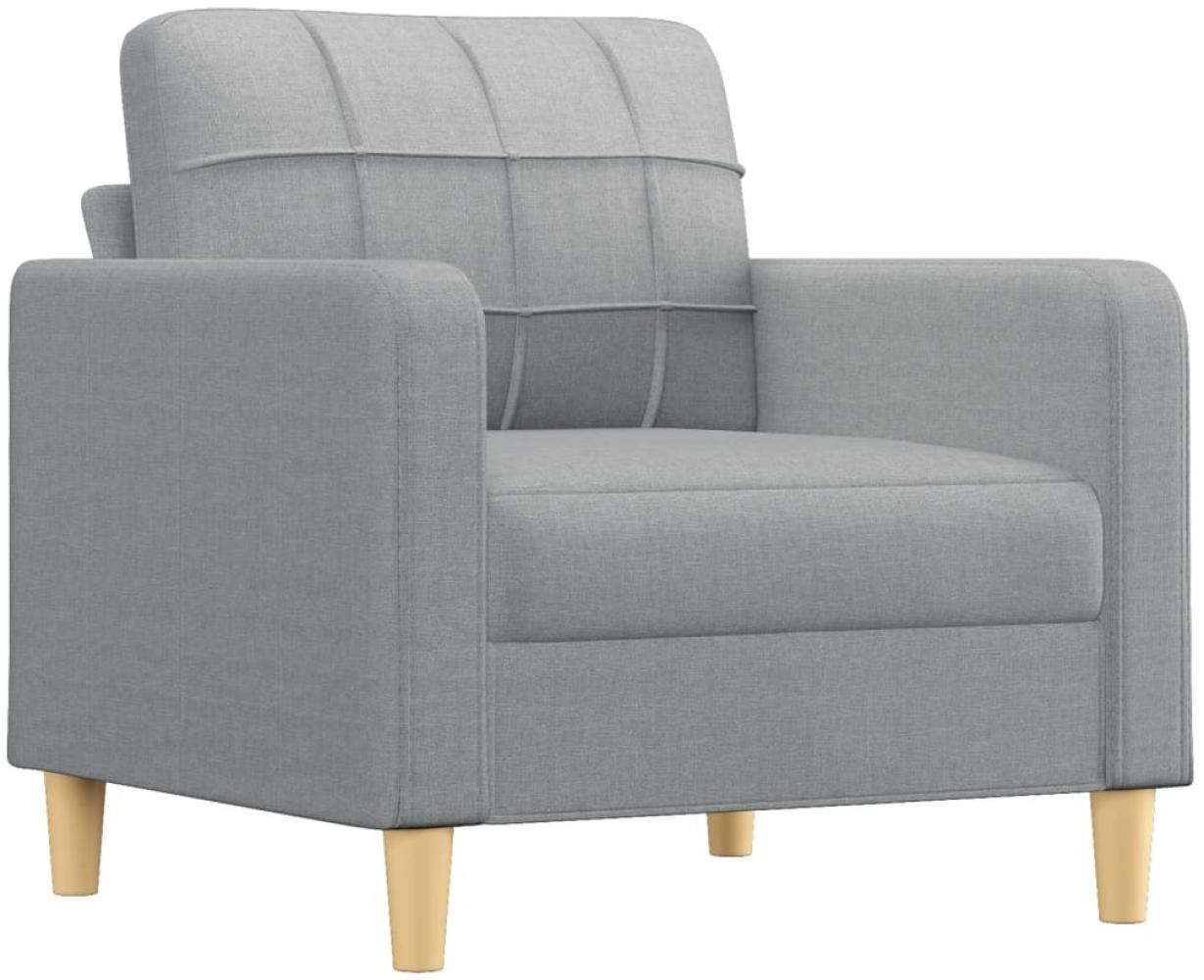 vidaXL Sofasessel Hellgrau 60 cm Stoff 359075 Bild 1