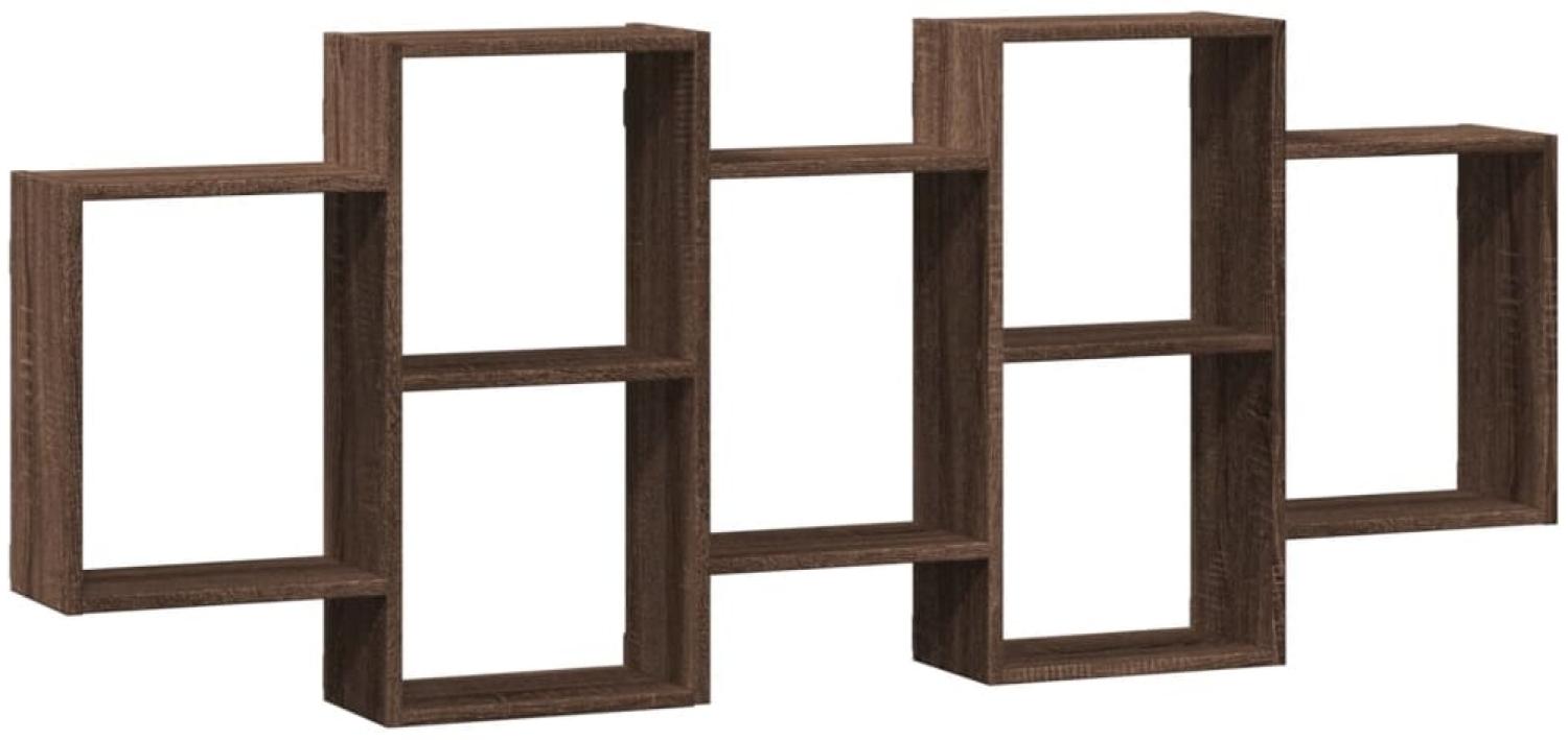 vidaXL Wandregal Braun Eichen-Optik 159x18x65 cm Holzwerkstoff 853215 Bild 1
