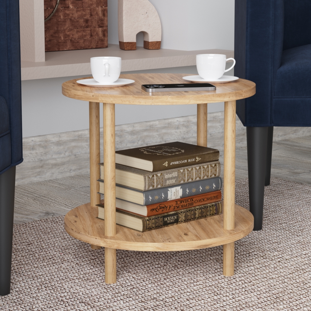 Beistelltisch Ves 49xØ42 cm Holzoptik [en. casa] Bild 1