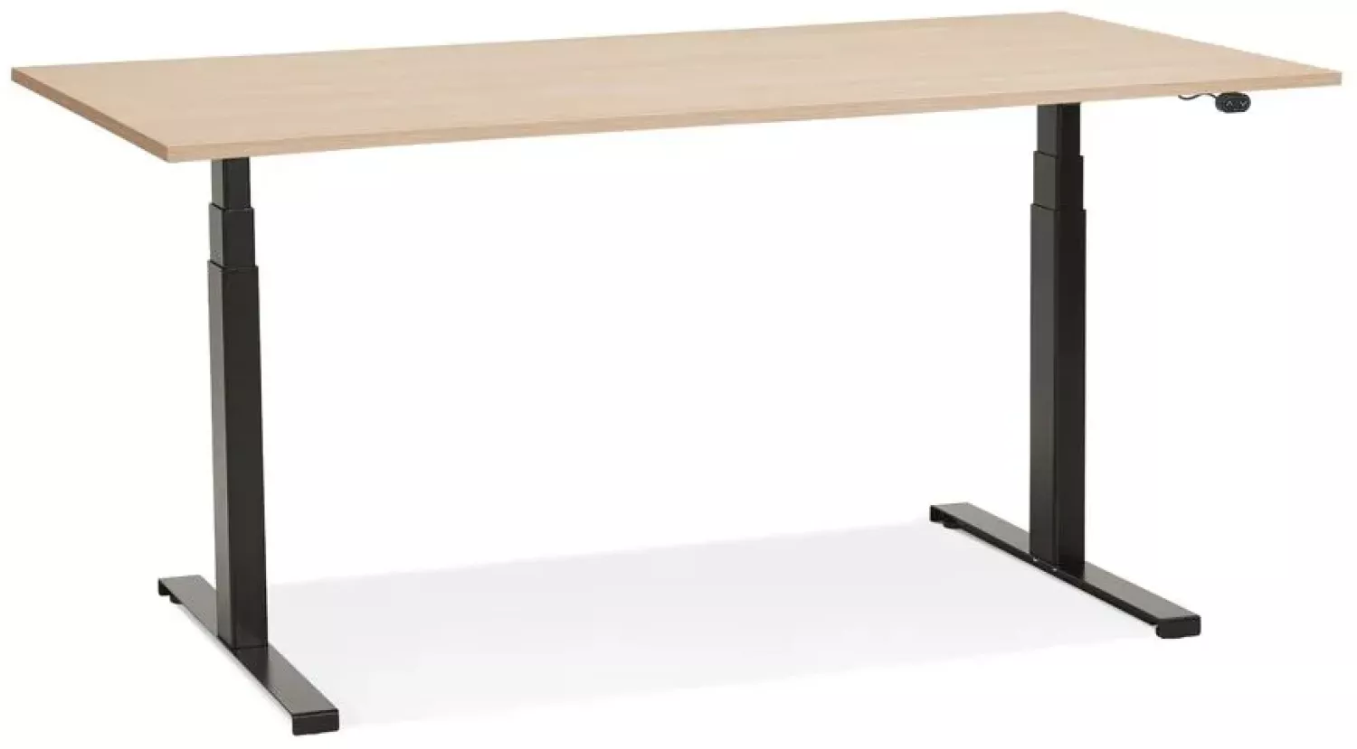 Kokoon Design Schreibtisch Droide Holz Natur und Schwarz 140 cm Bild 1