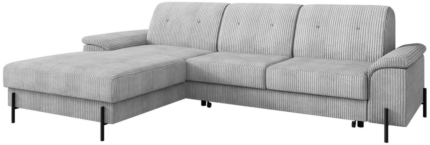 Ecksofa Eztano Cord (Farbe: Poso 110, Seite: Links) Bild 1