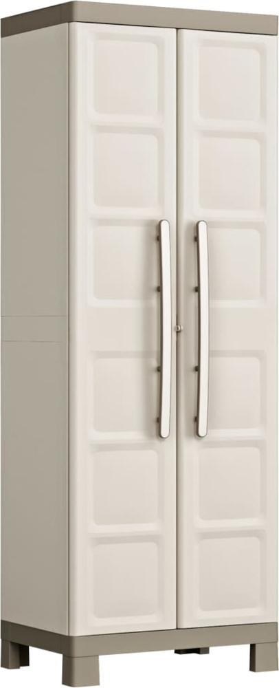 Keter Lagerschrank mit Einlegeböden Excellence Beige und Taupe 182 cm 46639 Bild 1