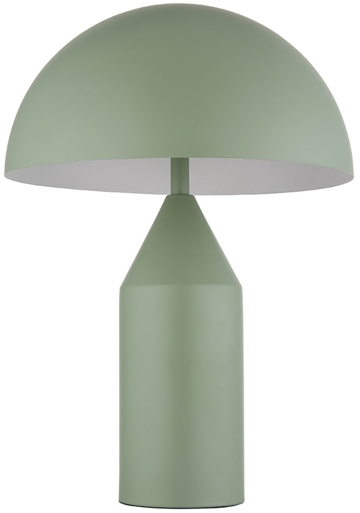 Tischleuchte, Metall blassgrün, 2 flammig, H 39 cm Bild 1