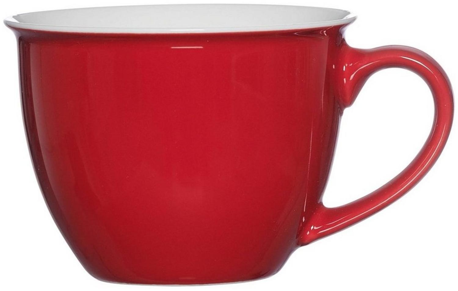 Ritzenhoff & Breker Doppio Jumbo Obere, Obertasse, Ober Tasse, Geschirr, Porzellan, Rot, 350 ml, 515558 Bild 1