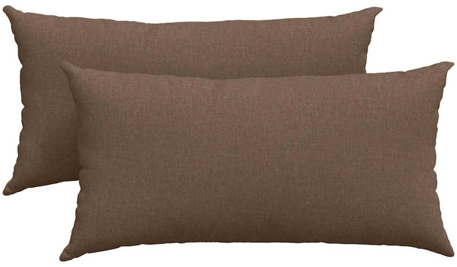 vidaXL Sofakissen 2 Stück Braun 80 x 40 cm Stoff 42013700 Bild 1