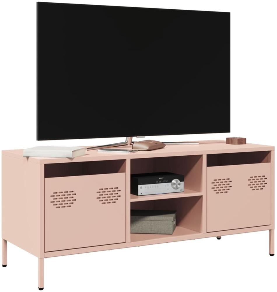 TV-Schrank Rosa 101,5x39x43,5 cm Kaltgewalzter Stahl 851299 Bild 1