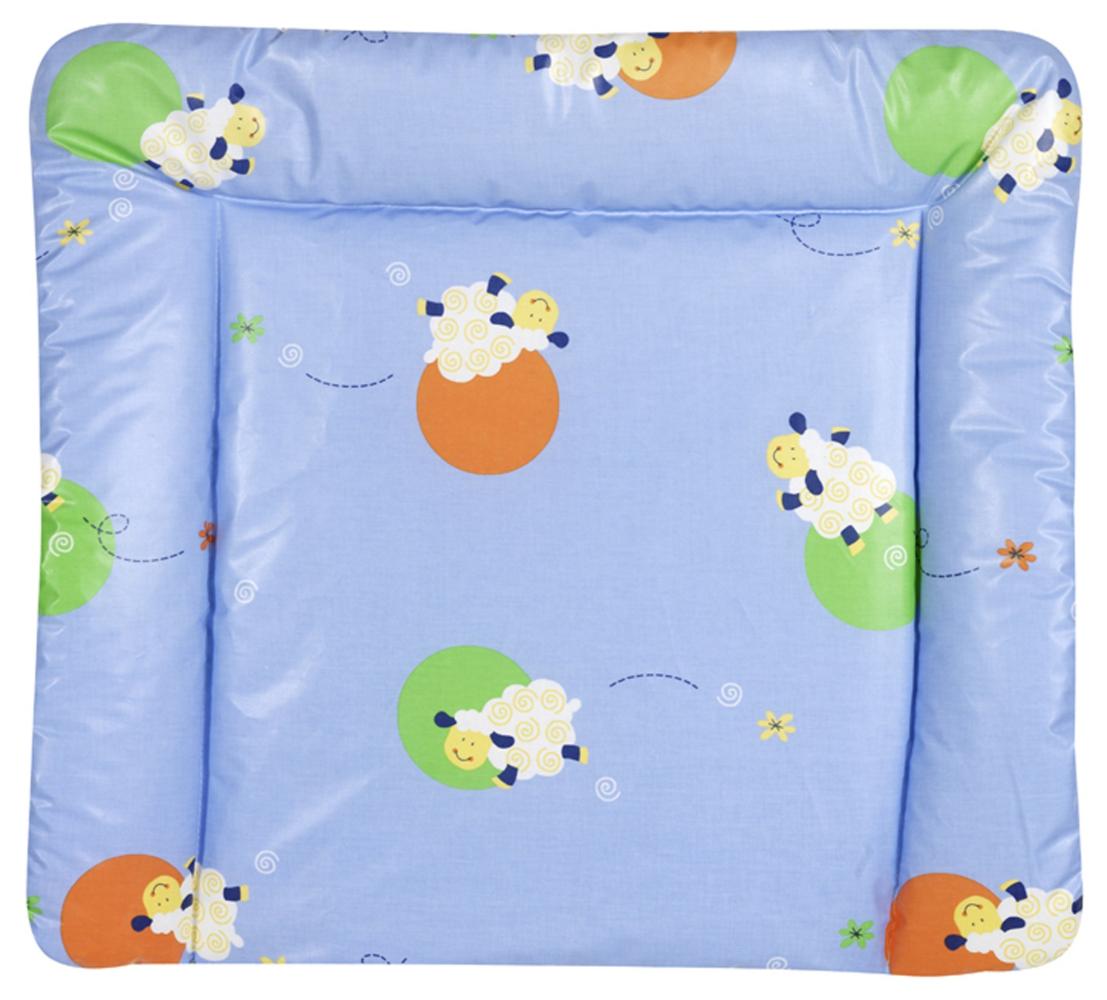 Wickelauflage Schäfchen blau 80x70 cm (BxH), phtalatfrei beschichtet Bild 1