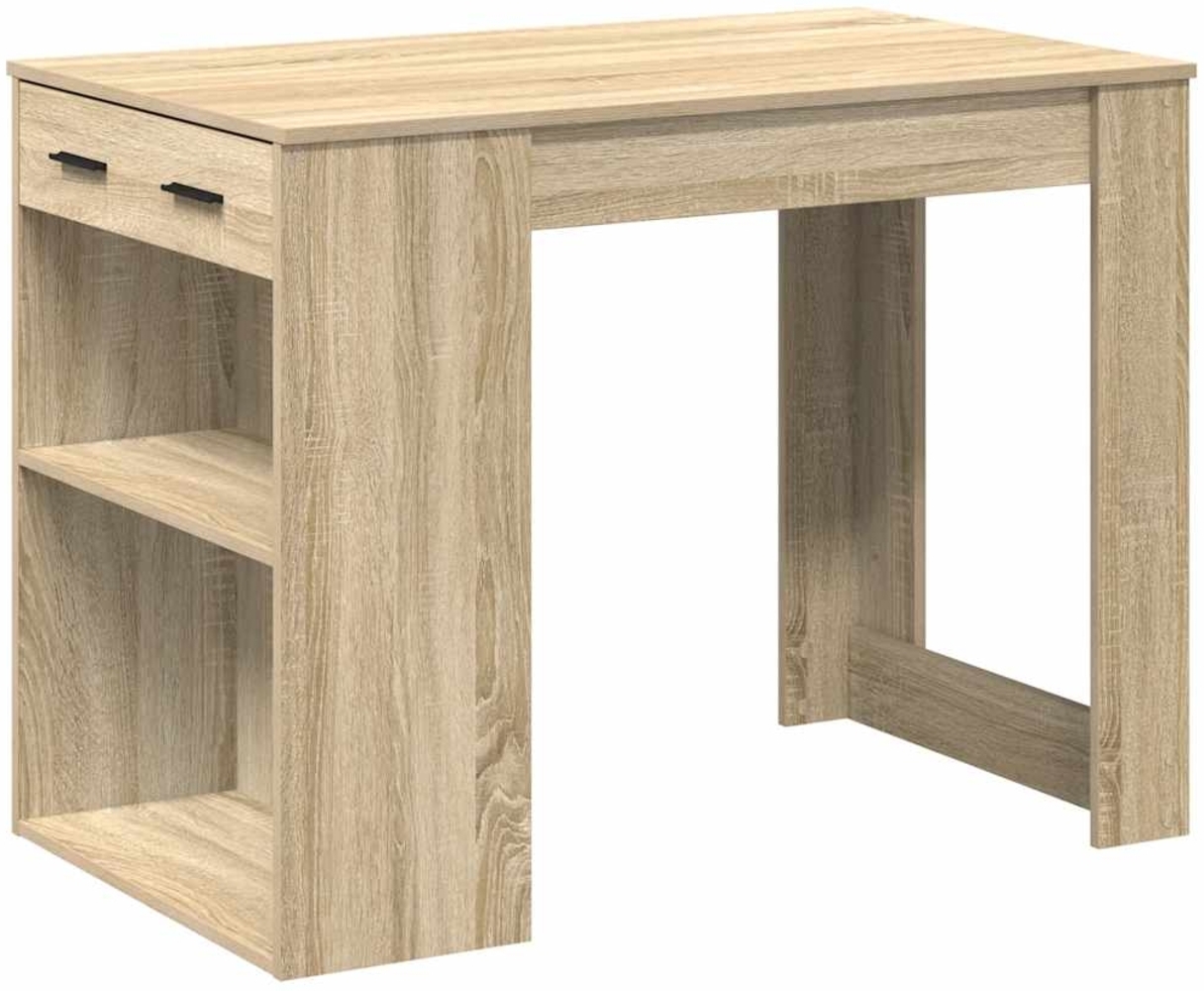 vidaXL Schreibtisch mit Schubladen Ablage Sonoma-Eiche 102x62x77,5 cm 858688 Bild 1