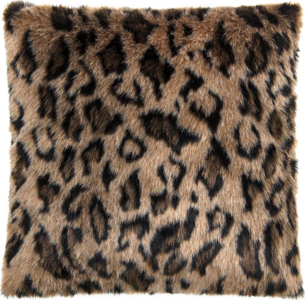 Magma Heimtex Kissenhülle Pelzimitat Skins 40x40cm weich kuschelig Schneeluchs Leopard Nerz Bild 1