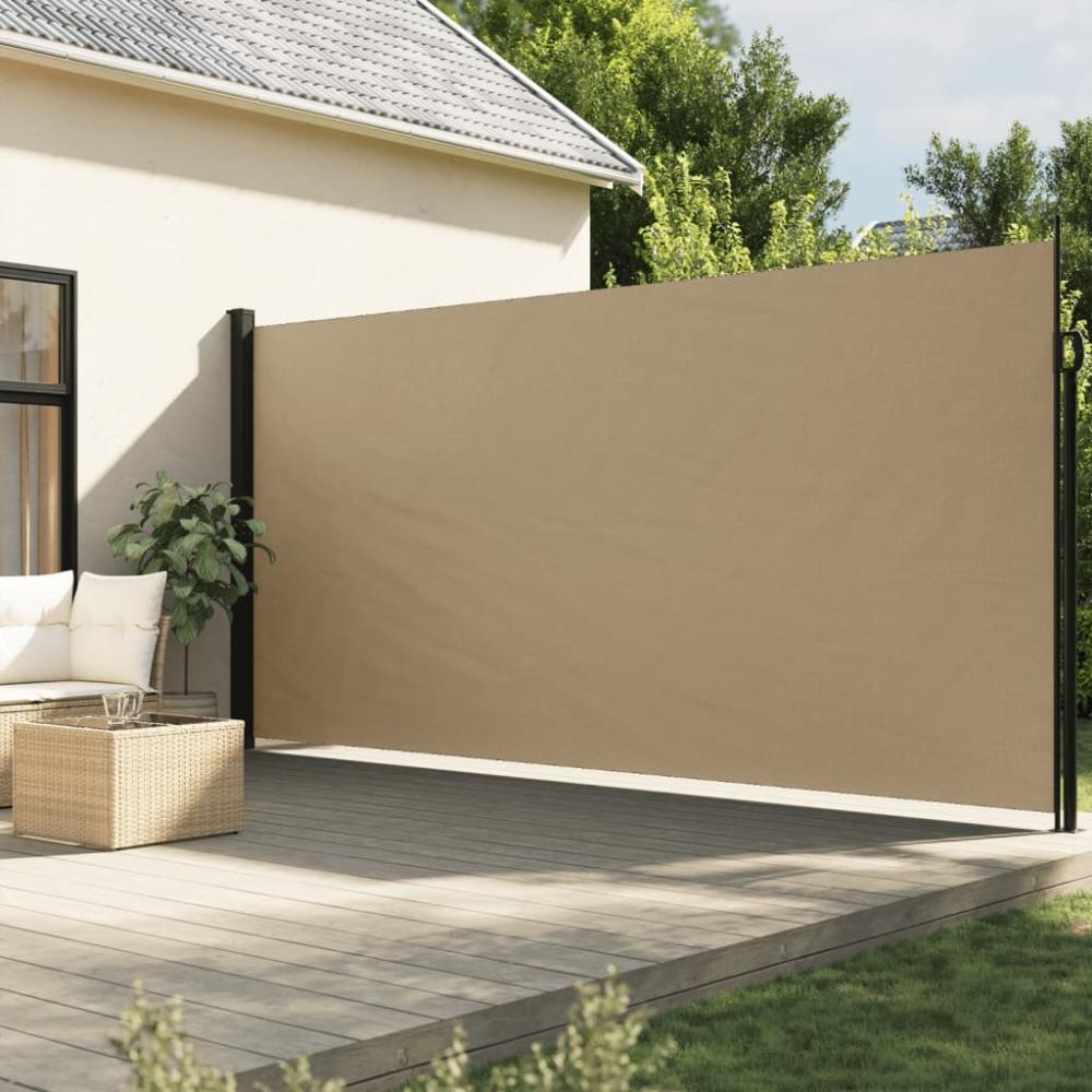 vidaXL Seitenmarkise Ausziehbar Beige 200x600 cm 4004555 Bild 1