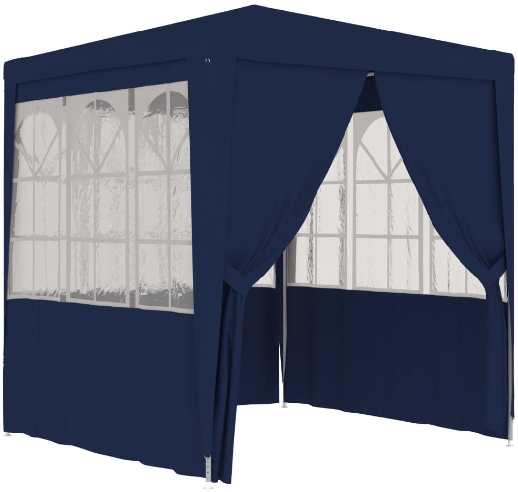 vidaXL Profi-Partyzelt mit Seitenwänden 2×2m Blau 90 g/m² 48517 Bild 1