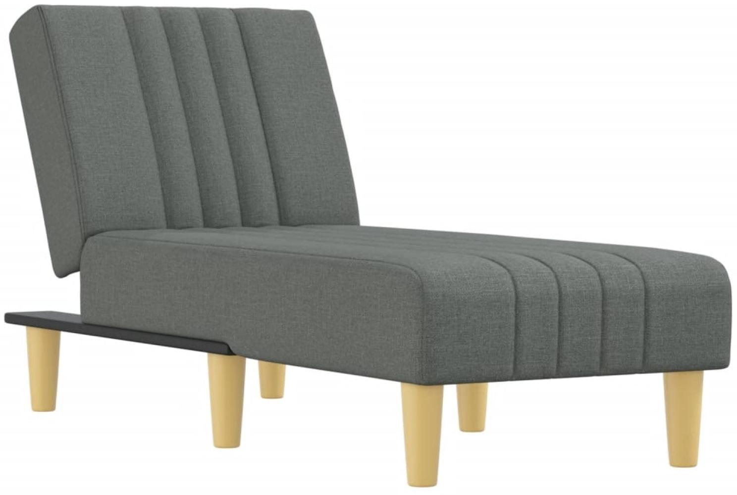 vidaXL Chaiselongue Dunkelgrau Stoff 352823 Bild 1
