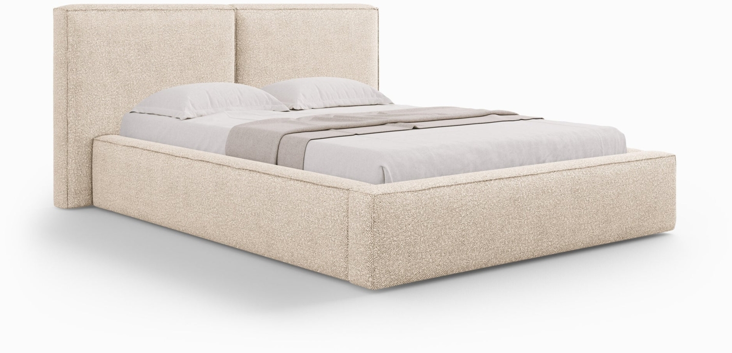 Micadoni Bett Jodie Boucle Baloo Beige 140x200 Bild 1