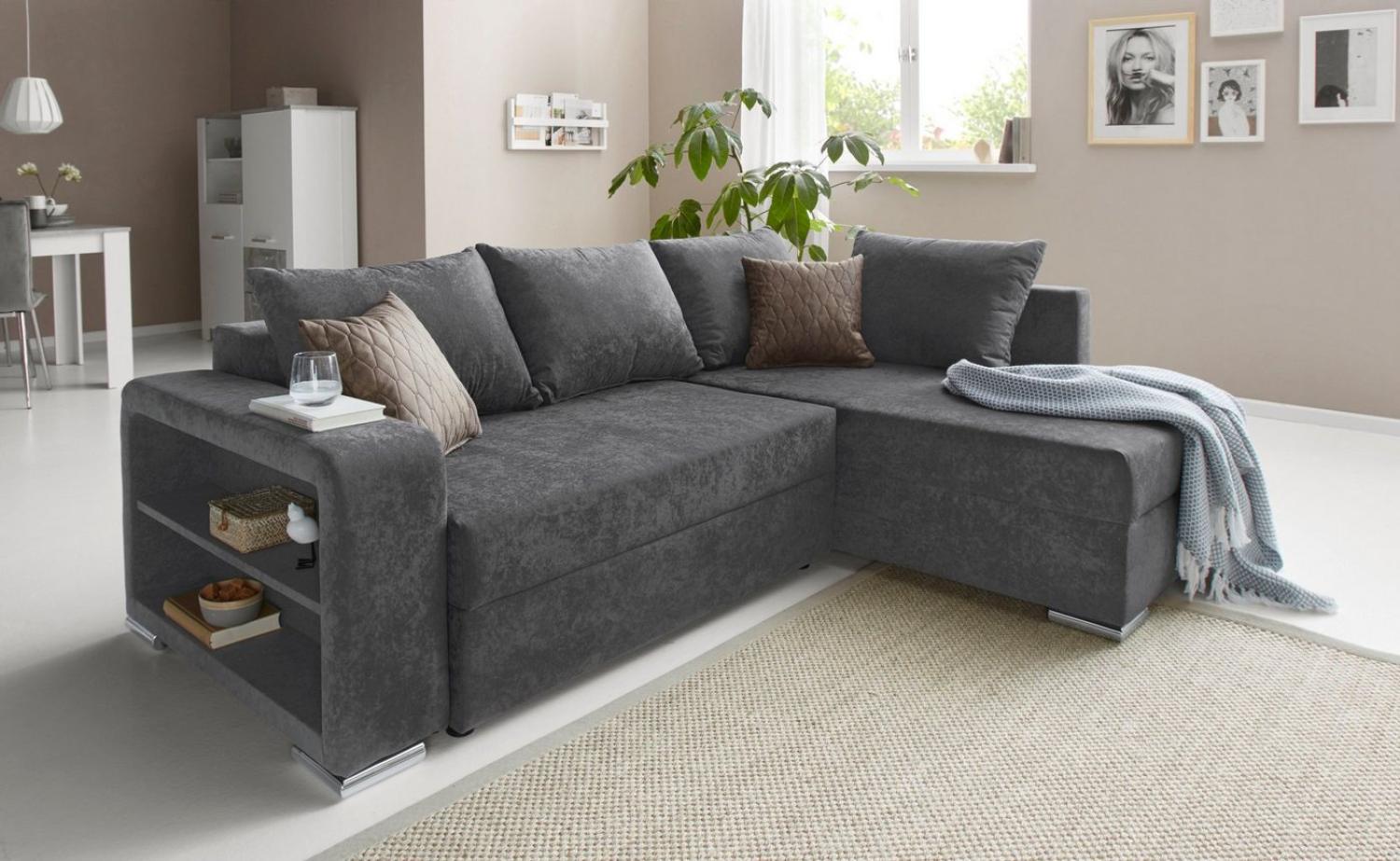 COLLECTION AB Ecksofa John L-Form, inklusive Bettfunktion und Bettkasten Bild 1