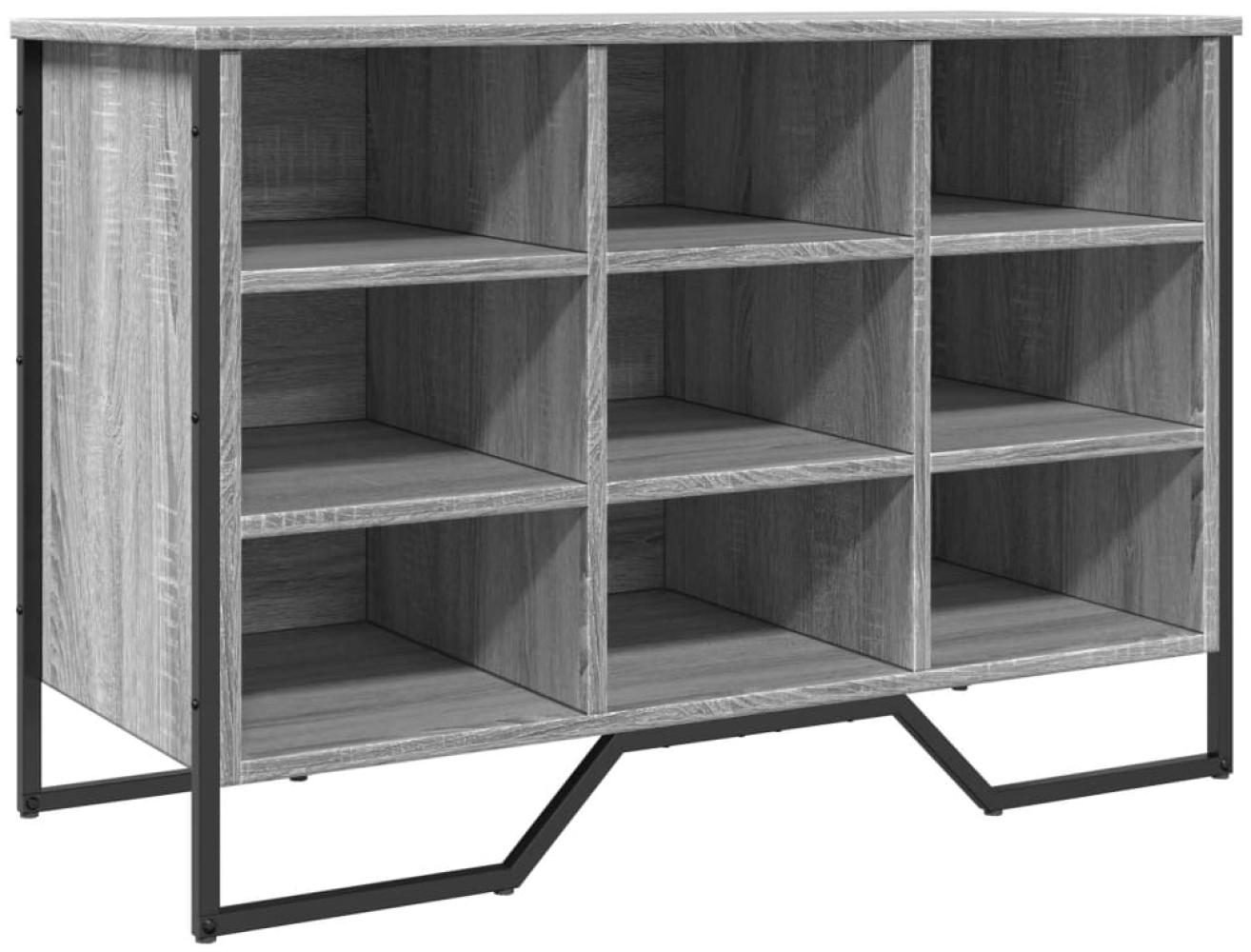 vidaXL Schuhregal Grau Sonoma 90x38x61,5 cm Holzwerkstoff 848647 Bild 1