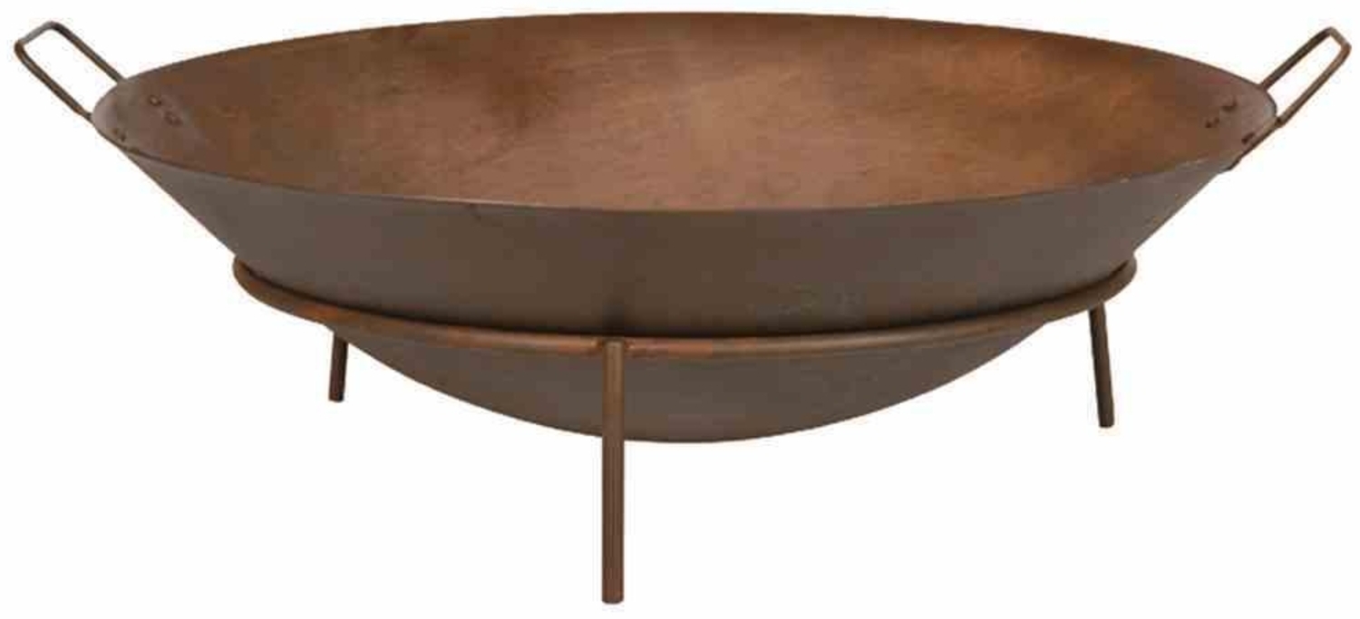 SIENA GARDEN 'Rusty' Feuerschale, mit Griffen, Eisen rostbraun, Ø 70x25 cm Bild 1