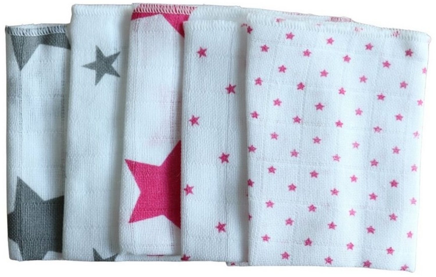 Babymajawelt Waschlappen Mull Waschlappen 25 x 25 cm, Premium 5 Stück, die sanfte Reinigung, Baumwolle (5-St), Made in EU, Abschminktücher, Feuchtetücher, Waschbar Bild 1