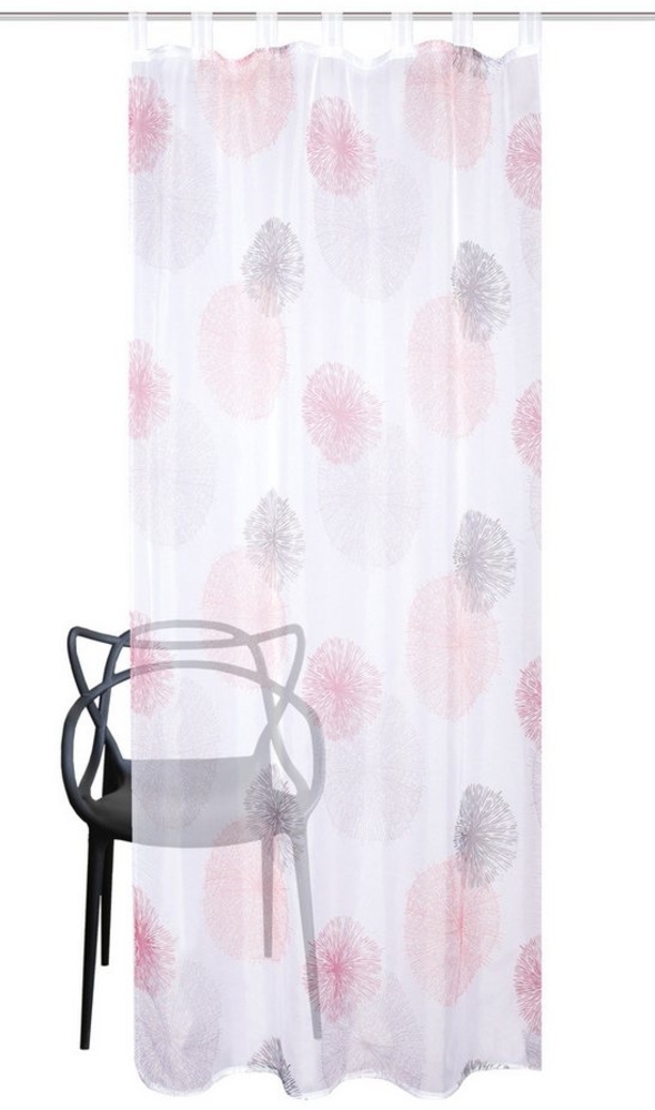 HOME WOHNIDEEN Vorhang 080639 Fertiggardine RAWLINS, Zugband oder Schlaufe, Voile Bedruckt, (1 St), Polyester Bild 1
