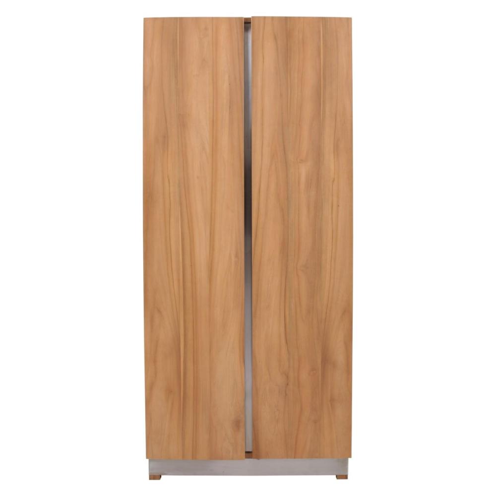 Hochschrank Rivera 90 cm Teakholz & Edelstahl Outdoorküche - A-Ware/B-Ware: A-Ware Bild 1