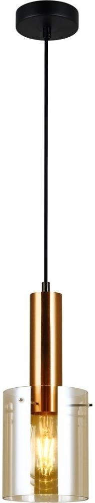 Hanging lamp Italux Hanging lamp amber office Italux Sardo PND-5581-1-BRO + AMB (PND-5581-1-BRO + AMB) - 30530 Bild 1