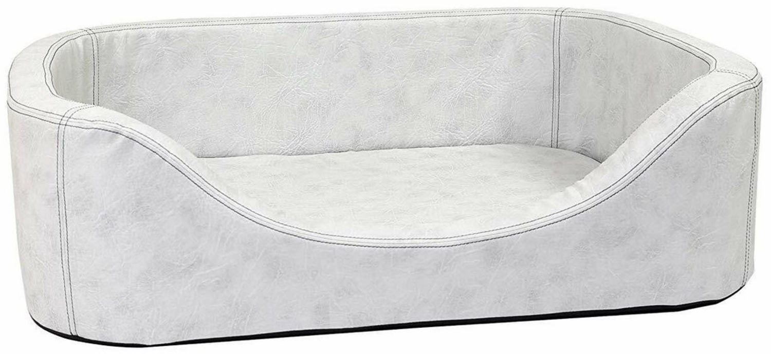 CopcoPet Tierbett Hundebett Stella Antik Weiß L ca. 80 x 60 cm Kaltschaumstoff Bild 1
