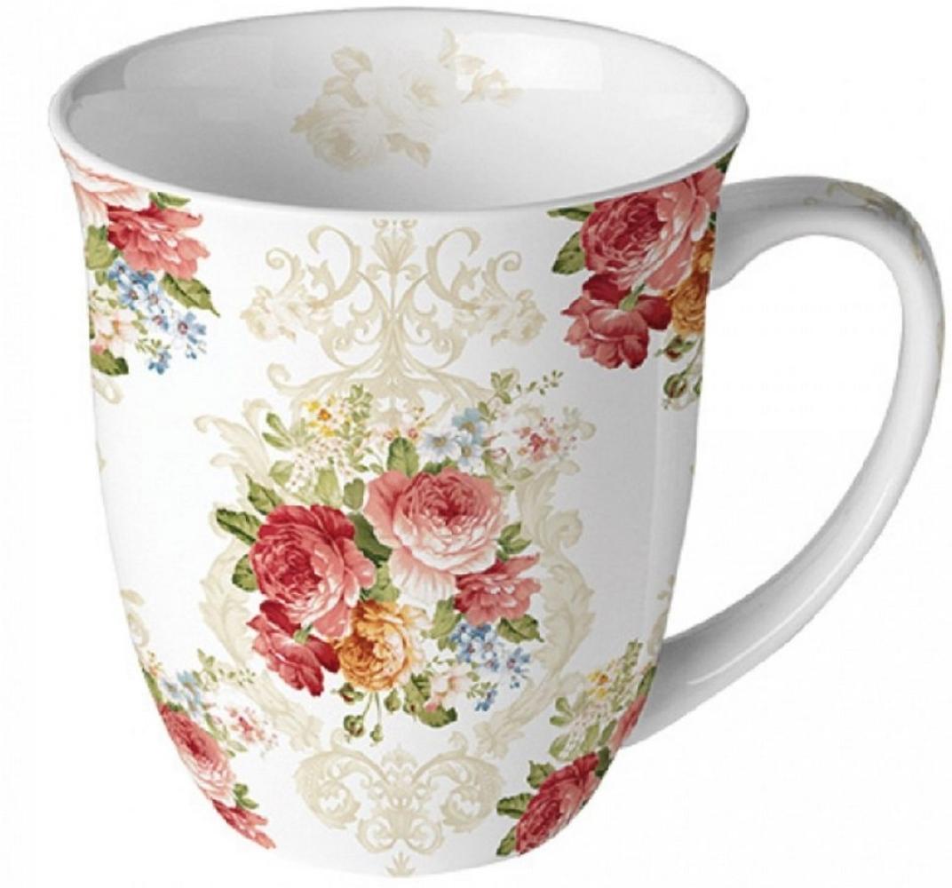 Ambiente Luxury Paper Products Becher Porzellan Mohn Wiese / Blumen, Pflanzen Mug Kollektion, Porzellan Sara Blumen, Tasse -Tee/Kaffee - Ideal Als Geschenk Bild 1