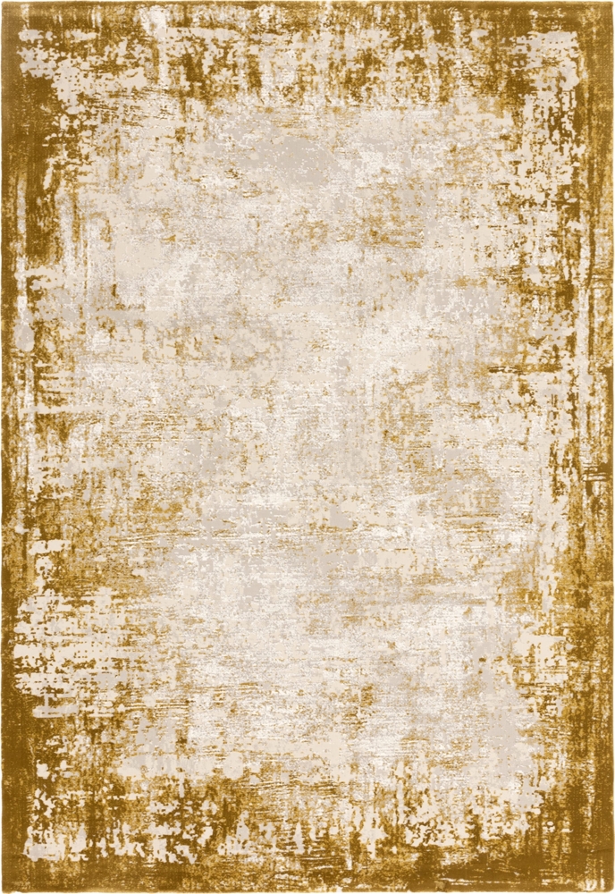 XXL-Teppich Kunstfasermischung | Bodenteppich langlebig | Zimmerteppich wärmeisolierend | Zeitloses Design | Senfgelb 200x290 cm Florhöhe 1,1cm | TIBER-Rieti von Kadima Design Bild 1