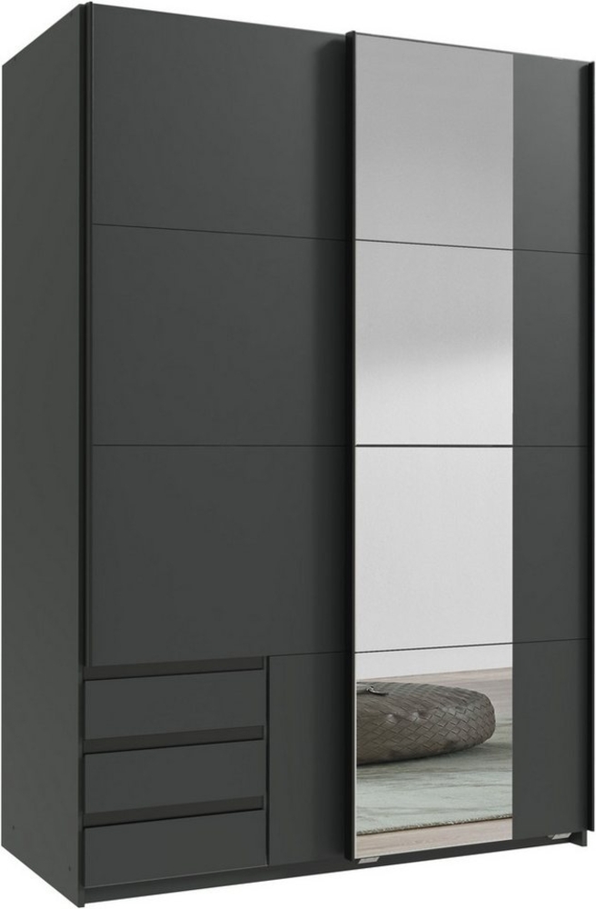 Wimex Schwebetürenschrank Emden moderner Kleiderschrank mit Spiegel und Schubladen BESTSELLER Schlafzimmer Schrank Garderobenschrank mit Schwebetüren Topseller Bild 1